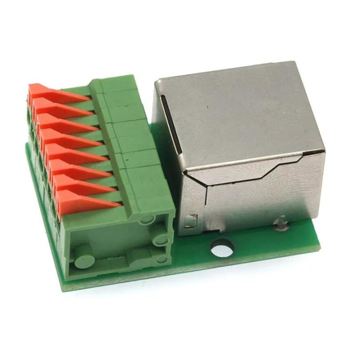 1Pcs%20Welding%20Free%20Data%20Adapter%20Board%20Female%20Socket%20Guide%20Rail%20Installation%20Terminals%20Connector%20RJ45%20Network%20Port%20Terminal%20Block%20-%20Image%204