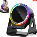 5 In 1 RGB Powerful Bluetooth Wireless Speaker Mobile Phone Stands Portable HIFI Sound Subwoofer Boombox Magnetic Tablet Brack.