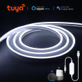 5V USB Tuya Smart Home WiFi Neon LED Strip 1M 2M 3M 5M White/Warm White Dimmable LED Strip Light Work With Alexa  Home lightify. 