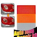 Car Auto Lens Repair Kit DIY Grid Pattern Car Headlights Taillight Repair Tool Set Car Lights Crack Repair Film Polish Red Amber. 