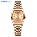 CRRJU Women Watches Creative Steel Dress Bracelet Wristwatches Ladies Square Waterproof Female Relogio Feminin. 