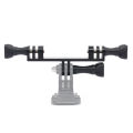Dual Mount Bracket Tripod Holder Camera Flash Light Handle Thumb Screw Mount Adapter for  13 12 11 10 Insta360  Action. 