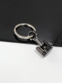 1Pc Mini Engine Piston Keychain, 3D Metal Design, Car/Motorcycle Piston Pendant, Car Mod Enthusiasts, Universal Keychain, Small. 