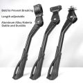 Kickstand Bike Single Support Lithium Battery Aluminum Alloy Side Foot Support Double Hole Adjustable Stand Sports Outdoor. 