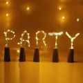 Bottle LED String Cork Light Waterproof,Fairy Lights. Wine Bottle Lights Party, Decor, Christmas, Warm White. 