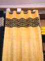 Luxurious Velvet Curtain with Border Appliqué | Opulent Velvet Curtain: Elegance Redefined with Stunning Border Appliqué. 