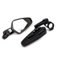 Genuine racing power CRG-V1 handlebar end mirror black for all models (1 pair) motorcycle mirror. 