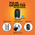 Bluetooth Pulse Oximeter for Health Monitoring by Pulse. 