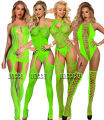 【New Arrivals】Lingerie woman Babydoll Catsuit Underwear Chemises Teddies garters Costume sleepwea Miniskirt fluorescent green sexy dress. 