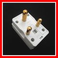 Multi Power 3 Pin Plug Socket Multi Plug Fuse Built In - High Quality. 