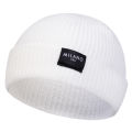 Unisex MILANO Letter Label Beanies Winter Warm Hat Hip Hop Cap Beanie Hat Caps for Women Men.