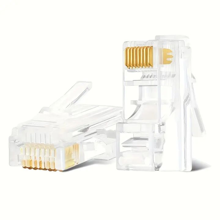 20 Pcs Value Pack RJ45 Connectors For Cat5 Cat5E Cable Plugs, 8P8C ...