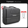 Vamson Large Waterproof Carrying Case PU for Hero 11/10/9/8/7/6 for OSMO Action Camera for insta360 x3/x2 Hard Shell.