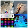 crystal diamond lamp LED rose light projector with remote and touch sensor. 
