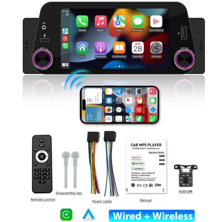 1Din%20Car%20Radio%20Multimedia%20Player%20Carplay&Android%20Auto%20Display%20Navigation%20Mirrorlink%205inch%20Touch%20Screen%20Reversing%20Input%20Supported%20-%20Image%207
