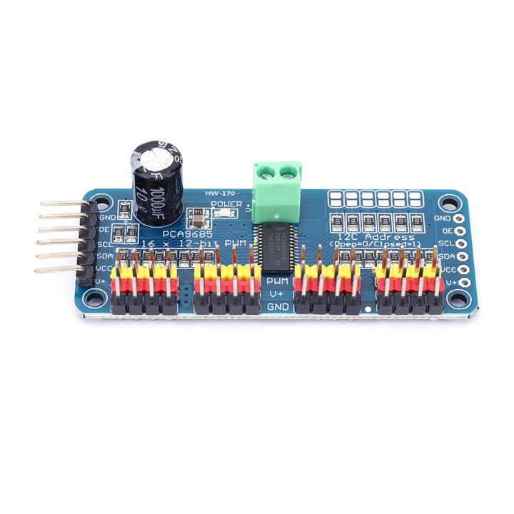 PCA9685%20Driver%20Module%20IIC%20Interface%2016%20Channel%2012-Bit%20PWM%20Servo%20Motor%20Driver%20Board%20Controller%20for%20Arduino%20Robot/%20Raspberry%20Pi%20-%20Image%203