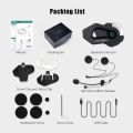 FreedConn Bluetooth Motorcycle Intercom Helmet Headset Music FM Waterproof 8 Riders Headphones Comunicator 1000M T Max S Pro.