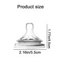Silicone Nipple Accessories, 5.5cm Wide Mouth, Natural Shape, Skin-Friendly Silicone, For Baby Bottles, Easy to Clean.