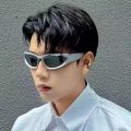 Popular Women's Sunglasses Punk Sunglasses Unique Oval Sun Glasses Men Goggle Shades Mirror Colorful Y2K Eyewear.