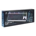 lAULA F3087 Mechanical Gaming Keyboard with RGB lRainbow Blacklit, ABS Keycaps, 87 Keys Anti-Ghosting Ergonomic USB Type-C Wired Computer Keyboards for Windows PC Blue Switch. 