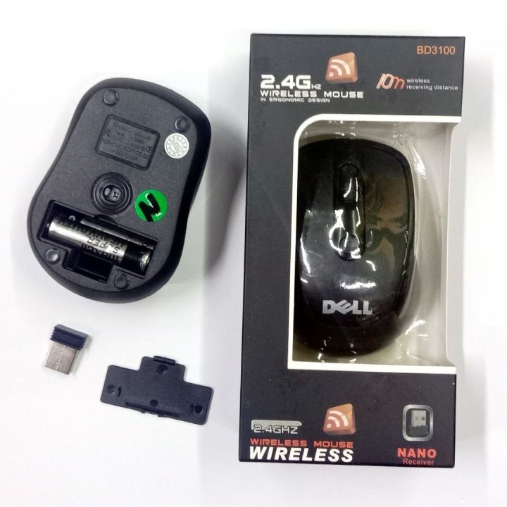 Dell Wireless mouse 2.4hgs High Speed Wireless Optical Mouse For pc, Laptop , Tv, Led