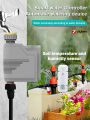 Tuya Zigbee Soil Moisture and Temperature Sensor and Tuya Zigbee Smart Water Valve Controller Sprinkler Drip Irrigation System. 