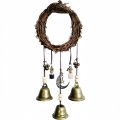 Witch Vine Ring Bell Door Handle Pendant Vine Wind Chime for Window Sill Hanging Home Decoration Wall Hanging Commemoration. 