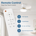 LED E27 Ceiling Fan Light 40W 2-in-1 Dimmable Fan Lamp with Remote Control AC85-265V for Living Room Study Bedroom Home.