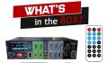 Bluetooth Home Audio Amplifier System-Upgraded 2 Channel 300 Watt Wireless Home Audio Sound Power Stereo Receiver w/USB, Micro SD, Headphone,2 Microphone Input w/Echo, Talkover for PA. 