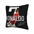 1pc Cristiano Ronaldo CR7 Decorative Pillowcases for Cozy Living Room and Bedroom Soft Machine Washable Cores Not Included. 