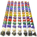 Custom Dice DND Marble Dice Various Colours Available And Beautiful Marble Effect Pearl Veins Effect For Party Roll Playing Game. 