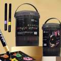 Acrylic Paint Markers Set for Artists & Beginners | Brush Tip, Permanent, Water-Based, Multi-Surface Paint Pens for Rock, Wood, Glass, Fabric, Ceramic & DIY Art Projects. 