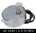 TYC-50 Synchronous Motor AC 220V 2.5-3 r/min 50/60Hz CW/CCW 4W 10mm Length Shaft. 