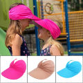 Outdoor Sports and Swim Peaked Cap, Large Brim Sun Hat for Boys and Girls, Beach Sun Protection Breathable Empty Top Cap. 