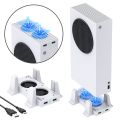 for Xbox Series S Cooling Fan Console Vertical Stand Holder External Cooler 2 USB Ports Fans 3 Speeds for Xbox Series S Console. 