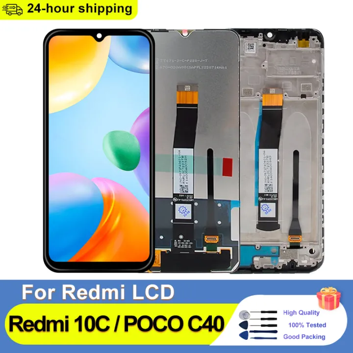 6.71" For Xiaomi Redmi 10C LCD Display Touch Screen Digitizer Assembly For Mi Poco C40 220333QAG Display Replace Parts