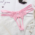 Sexy Ladies Lace G String Underwear Women Embroidery Low waist Thongs Hollow G-String Panties Women Intimates Underpants Female. 