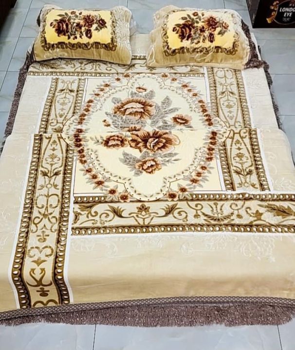 Double bed 4 pec blanket set cloudy stuff box packing koera quality