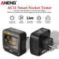 ANENG AC11 Digital Smart Socket Detector US/UK/EU/AU Plug Tester Voltage Test Socket Ground Zero Line Phase Check Rcd NCV Tools. 