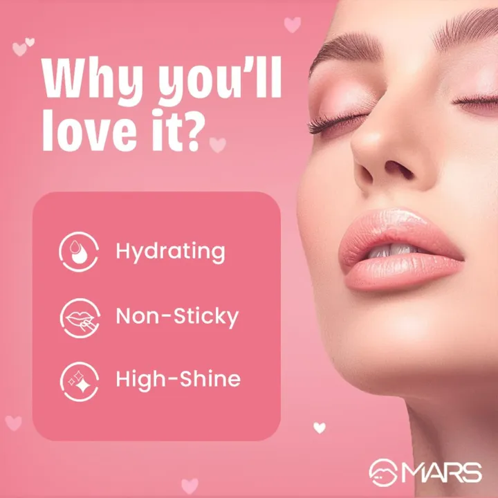 MARS%20Candylicious%20Colored%20Lip%20Gloss%20%7C%20Lightweight%20%7C%20Non-Sticky%20%7C%20Enriched%20with%20Vitamin-E,%20Hyaluronic%20Acid%20&%20Avocado%20Ester,%2001%20Candy%20Crush,%204.0ml%20-%20Image%202