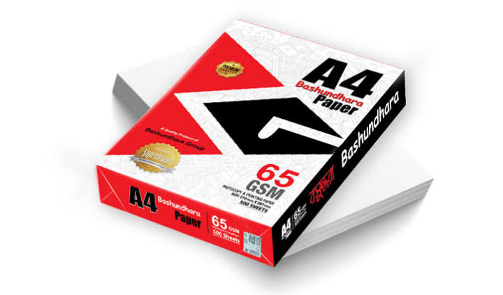 Bashundhara A4 65 GSM Paper 500 Sheets for Printing and Writing | Daraz