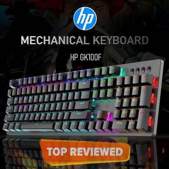 HP GK100F ORIGINAL FULL MECHANICAL KEYBOARD - RGB & Breathing Lights - Blue Switch