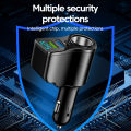 66W 4 Ports multifunctional Car Cigarette Power Adapter 3.1A Dual USB PD Car Phone Fast Charger For iphone Ipad.