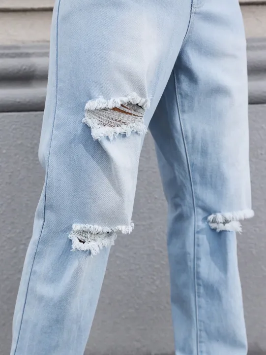 Men's%20Light%20Blue%20Ripped%20Jeans%20for%20Spring%20and%20Autumn.%20Casual%20Denim%20Trousers.%20Street%20Ripped%20Daily%20Casual%20-%20Image%206