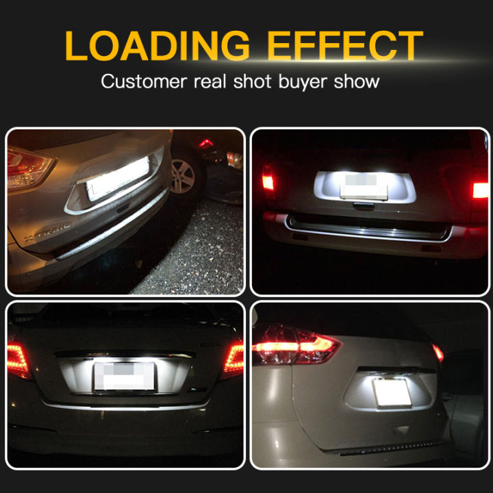 2Pcs%20Car%20LED%20License%20Number%20Plate%20Light%20Lamps%20for%20Nissan%20X-Trail%20(T32)%20Murano%20Altima%20Maxima%20Rogue%20for%20Infiniti%20EX25%20EX35%20EX37%20-%20Image%203