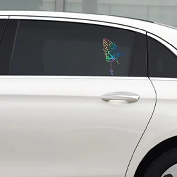 Car%20Prayer%20Gesture%20Laser%20Sticker%20God%20Jesus%20Christ%20Fashion%20Auto%20Body%20Styling%20Decoration%20Stickers%20Decal%20-%20Image%202