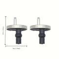 2-Piece Heavy-Duty Toilet Seat Bolt Set with Quick-Release Mechanism - Easy to Install, Compatible with Standard Toilet Seats, No Tools Required.
