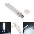Usb Led Light 8 LEDs SMD LED Bulb 5V Power Input White USB Night - color white. 