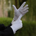 White Cotton Gloves Men Formal Tuxedo Uniform Gloves  Guard Parade Ceremony Costume Cosplay Coin Jewelry Butler Glove. 