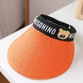 Straw Hat sun visor kids big brim sun hat Korean children's hats ready to ship. 
